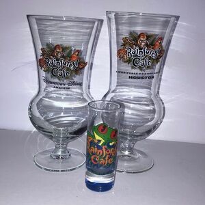 RAINFOREST CAFE Souvenir Glass Set‎